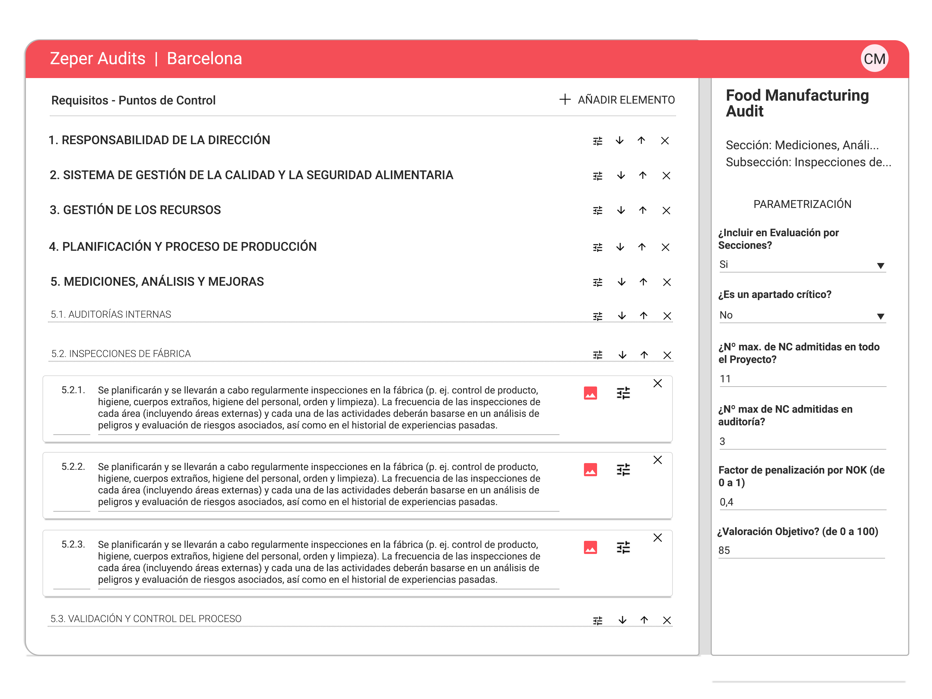 screenshot of Zeper Audits